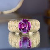 14k Gold 1.62 Ct Natural Sapphire Ring