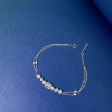 14k Gold 0.41 Ctw Natural H Diamond Bracelet