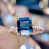 14k Gold 2.8 Ct Natural Tourmaline & Diamond Ring