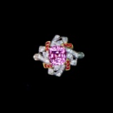 14k Gold 2.18 Ctw Natural Sapphire & Diamond Ring