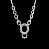 14k Gold 0.5 Ct Natural H Diamond Necklace