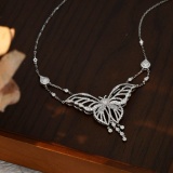 14k Gold 1.20 Ct Natural H Diamond Necklace