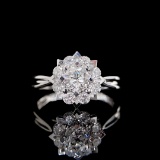 14k Gold 0.95 Ctw Natural G Diamond Ring