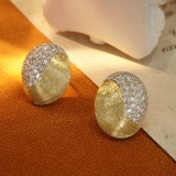 14k Gold 0.78 Ct Natural H Diamond Earrings