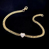 14k Gold 0.41 Ctw Natural H Diamond Bracelet