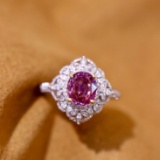 14k Gold 2.46 Ctw Natural Sapphire & Diamond Ring