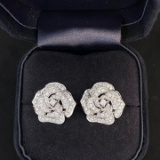 14k Gold 1 Ct Natural H Diamond Earrings