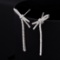 14k Gold 0.92 Ctw Natural H Diamond Earrings