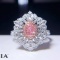 14k Gold 1.05 Ctw Natural Pink Diamond & Diamond Ring/pendant