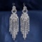 14k Gold 2.62 Ctw Natural H Diamond Earrings