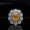 14k Gold 2.00 Ct Natural Sapphire & Diamond & Sapphire Ring