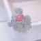 14k Gold 1.29 Ctw Natural Pink Diamond & Diamond Ring