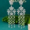 14k Gold 3.02 Ctw Natural H Diamond Earrings
