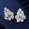 14k Gold 8.50 Ctw Natural H Diamond Earrings