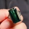14k Gold 9.5 Ct Natural Tourmaline & Diamond Ring