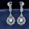 14k Gold 2.24 Ct Natural H Diamond Earrings