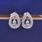 14k Gold 0.42 Ctw Natural H Diamond Earrings