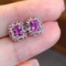 14k Gold 1.78 Ctw Natural Sapphire & Sapphire Earrings