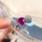 14k Gold 1.02 Ct Natural Ruby & Diamond Ring