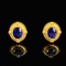 14k Gold 1 Ct Natural Sapphire Earrings