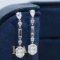 14k Gold 1.92 Ctw Natural H Diamond Earrings