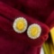 14k Gold 0.90 Ctw Natural Yellow Diamond & Diamond Earrings