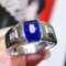 14k Gold 1.82 Ctw Natural Sapphire & Diamond Ring