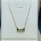14k Gold 0.6 Ct Natural Tourmaline & Diamond Necklace