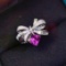 14k Gold 1.54 Ctw Natural Sapphire & Diamond Ring