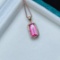 14k Gold 1.35 Ctw Natural Tourmaline & Diamond Pendant
