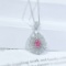 14k Gold 1.35 Ctw Natural Pink Diamond & Diamond Necklace