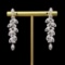14k Gold 1.8 Ct Natural H Diamond Earrings