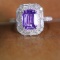 14k Gold 2.19 Ctw Natural Sapphire & Diamond Ring