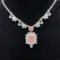 14k Gold 1.48 Ctw Natural Pink Diamond & Diamond Necklace