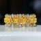14k Gold 1.11 Ctw Natural Yellow Diamond & Diamond Ring