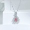 14k Gold 0.64 Ctw Natural Pink Diamond & Diamond Necklace