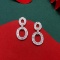 14k Gold 0.65 Ct Natural H Diamond Earrings