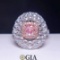 14k Gold 1.72 Ctw Natural Pink Diamond & Diamond Ring