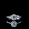 14k Gold 0.40 Ct Natural E Diamond Ring