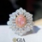 14k Gold 1.05 Ctw Natural Pink Diamond & Diamond Ring/pendant