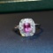14k Gold 1.08 Ctw Natural Sapphire & Diamond Ring