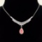 14k Gold 0.56 Ctw Natural Pink Diamond & Diamond Necklace