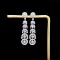 14k Gold 1.00 Ct Natural H Diamond Earrings