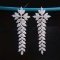 14k Gold 4 Ct Natural H Diamond Earrings