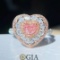 14k Gold 1.41 Ctw Natural Pink Diamond & Diamond Ring/pendant