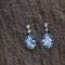 14k Gold 6.66 Ctw Natural Aquamarine & Diamond Earrings
