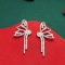 14k Gold 1.05 Ct Natural H Diamond Earrings