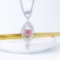 14k Gold 2.02 Ctw Natural Pink Diamond & Diamond Necklace