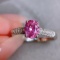 14k Gold 1.34 Ctw Natural Sapphire & Diamond Ring