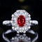 14k Gold 1.76 Ctw Natural Ruby & Diamond Ring/pendant